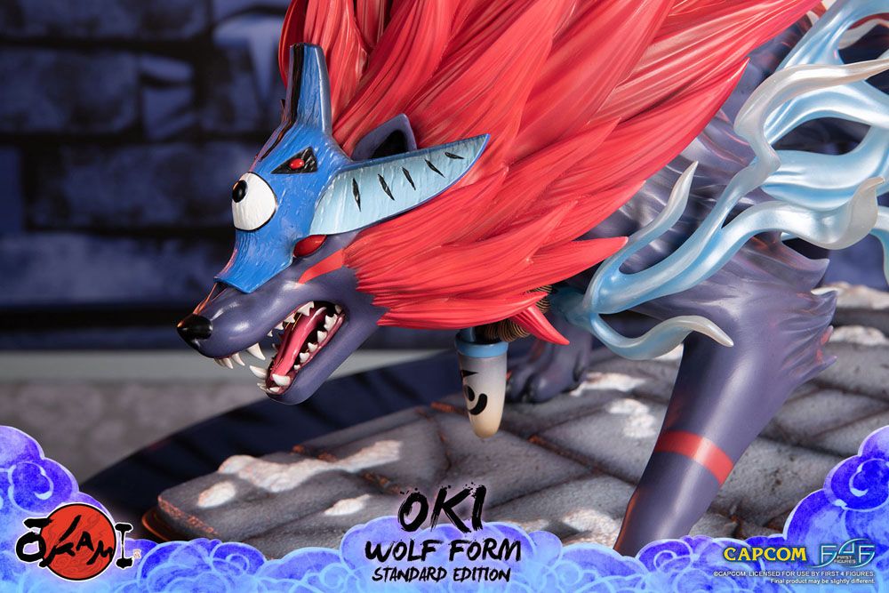 Okami Statue Oki (Wolf Form) 35 cm