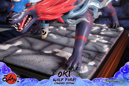 Okami Statue Oki (Wolf Form) 35 cm