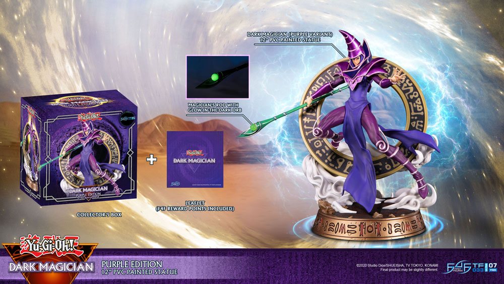 Yu-Gi-Oh! PVC Statue Dark Magician Purple versión 29 cm