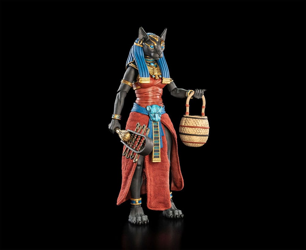 Figura Obscura Actionfigur Bastet Nero e Rosso