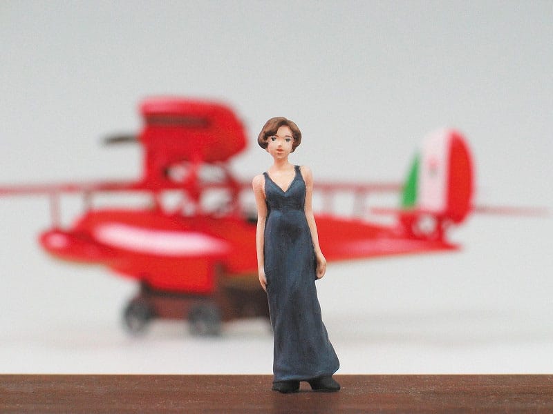 Porco Rosso modellsett med figur 1/48 Savoia S.21F versjon 2 & Gina