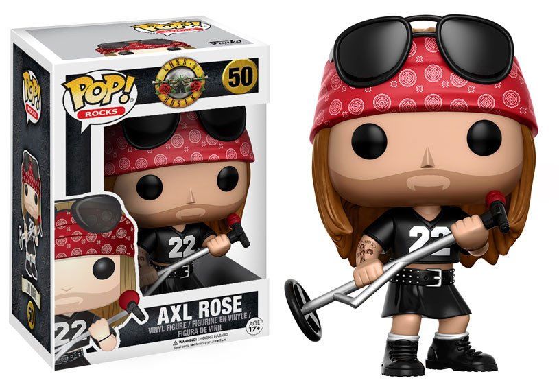 Våpen N´ Roses Pop! Rocks Vinyl Figur Axl Rose 9 cm