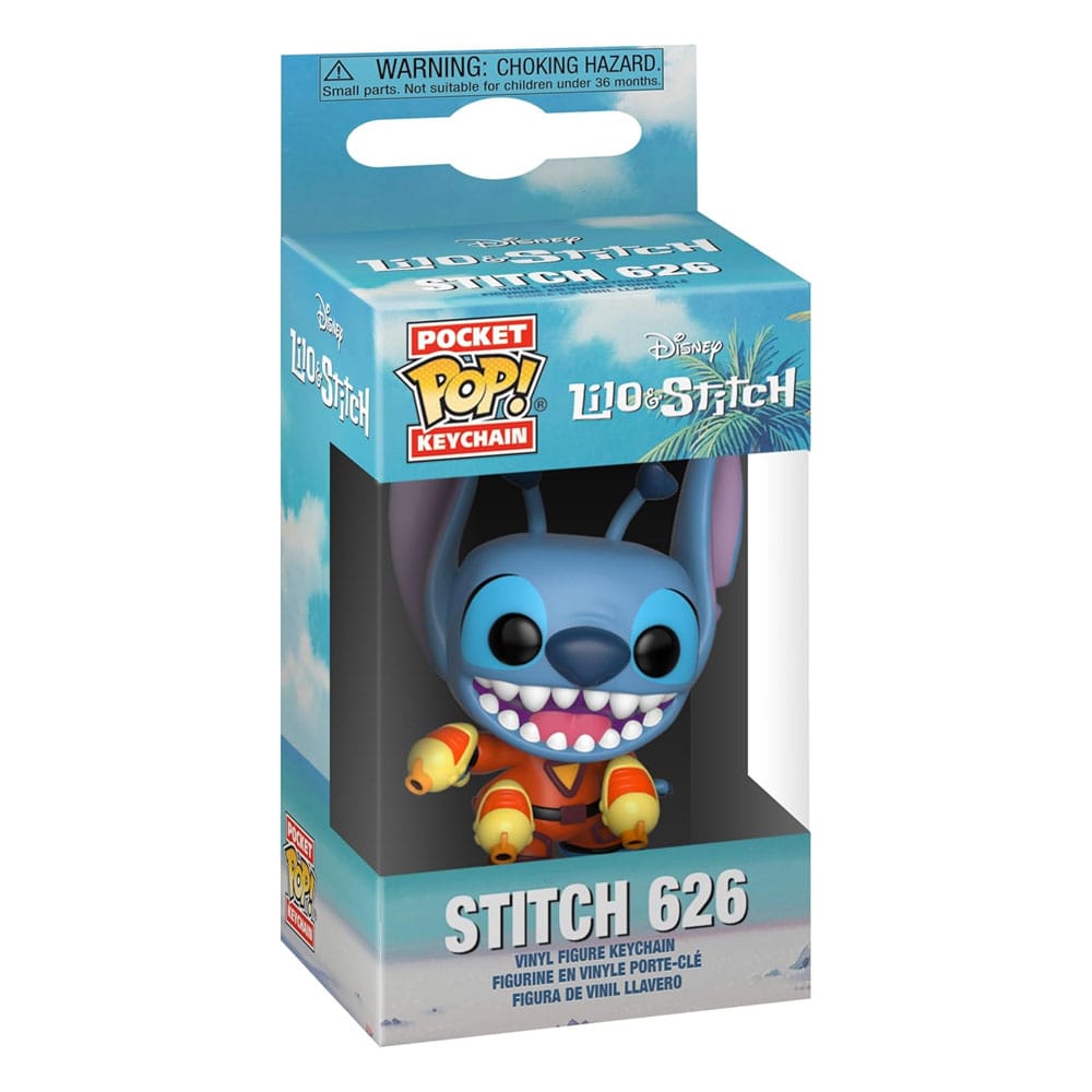 Lilo & Stitch Pop! Vinilni privjesci za ključeve 4 cm ubod w/ blaster zaslon (12)