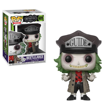 Beetlejuice pop! Skrekk Vinyl Figur Beetlejuice Guide Hat 9 CM