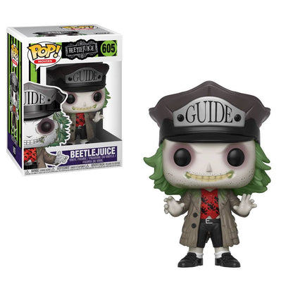 Beetlejuice pop! Skrekk Vinyl Figur Beetlejuice Guide Hat 9 CM