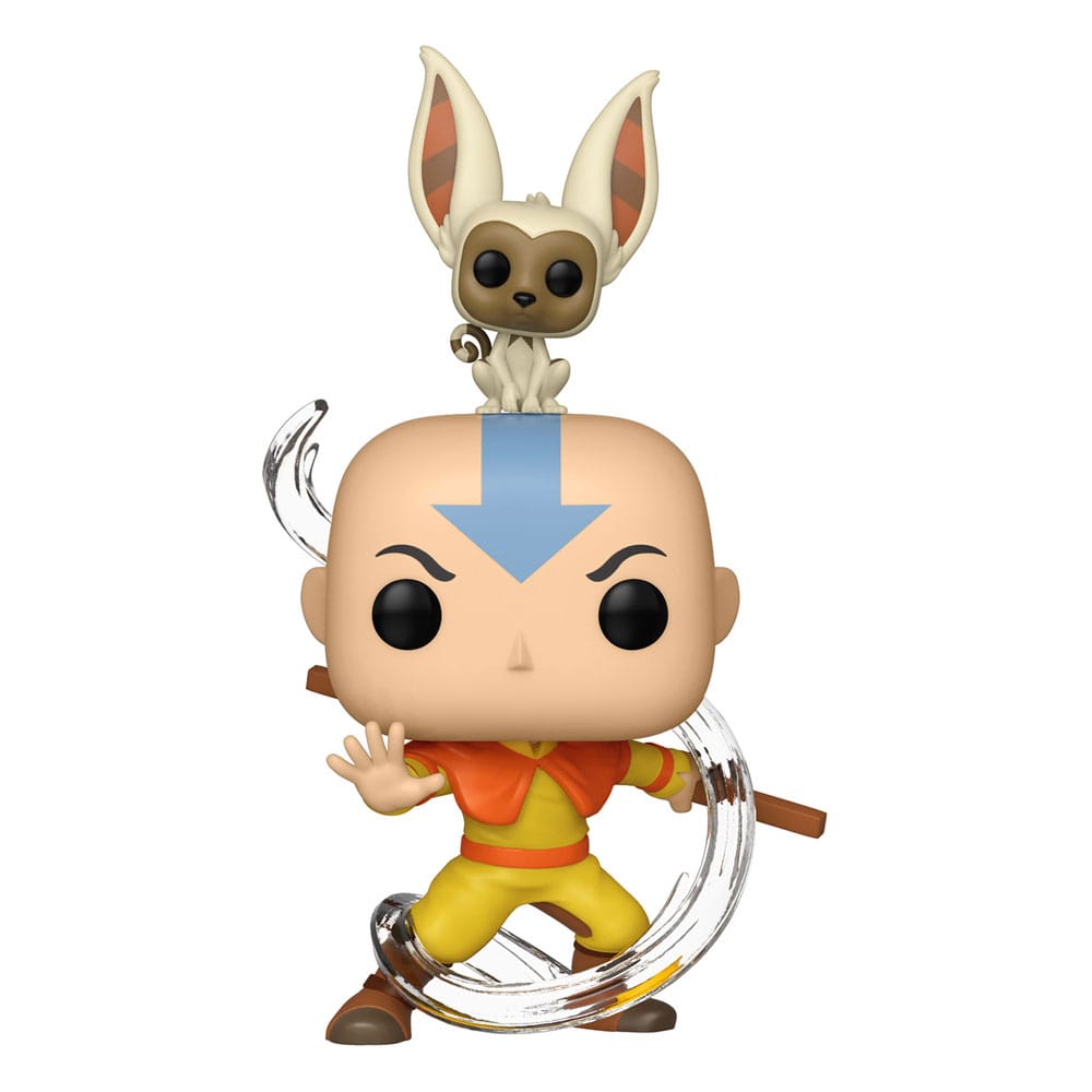 Avatar der letzte Airbender Pop! Animation Vinylfigur Aang mit Momo 9 cm