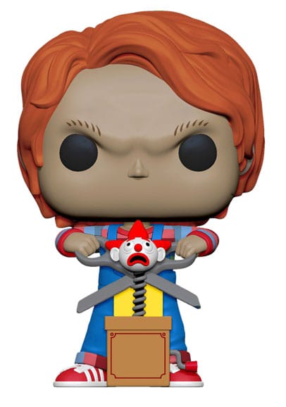 Çocuk Pop Pop! Filmler vinil figürü Chucky w/Buddy & dev makas 9 cm