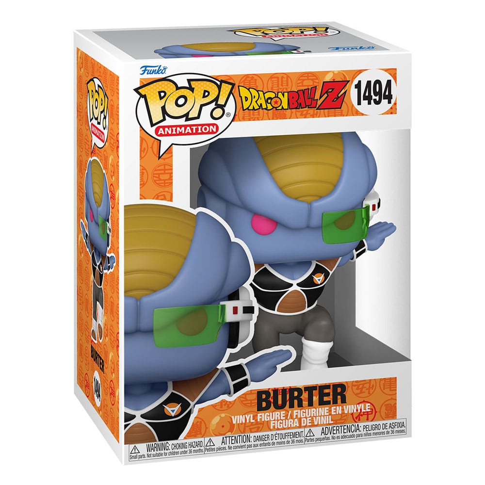 Dragon Ball Z Pop! Figura in vinile di animazione Burter 9 cm