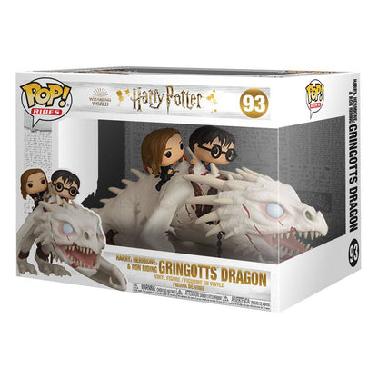 Harry Potter POP! Rides vinylfiguur draak met Harry, Ron en Hermelien 15 cm