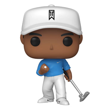 Tiger Woods Pop! Golf Vinyl Figura Tiger Woods (camisa azul) Exclusivo 9 cm