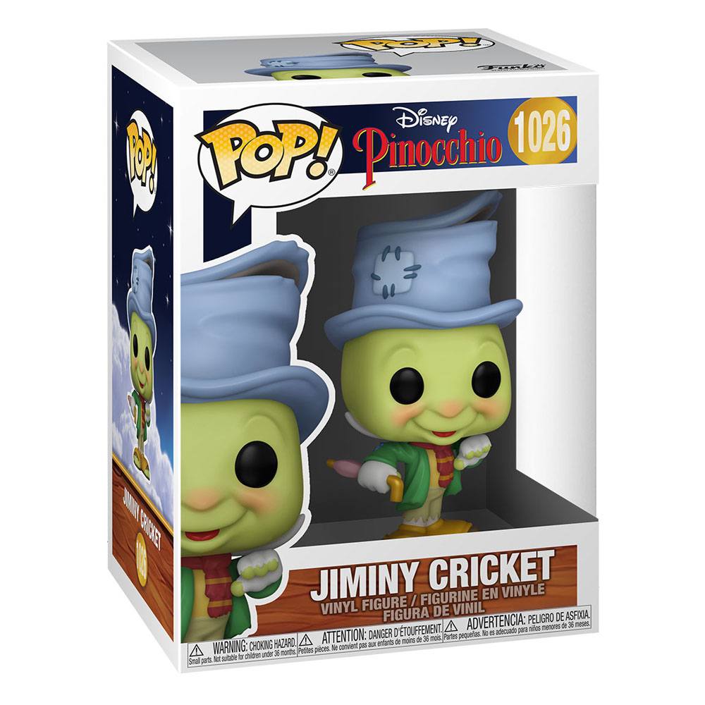 POP PINOCCHIO 80e anniversaire! Disney Vinyl Figure Street Jiminy 9 cm