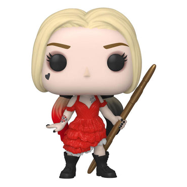 ¡El escuadrón de suicidios pop! Películas Figura de vinilo Harley Quinn (vestido dañado) 9 cm