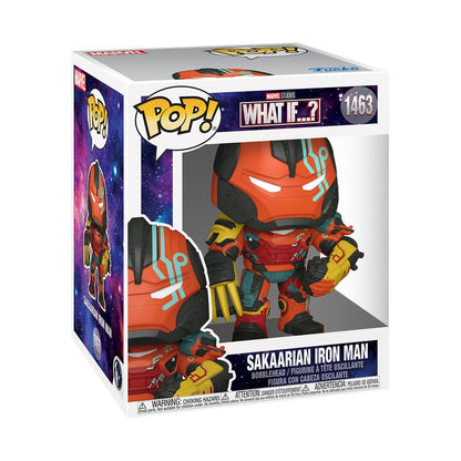 Y si...? ¡Pop de gran tamaño! Animación Figura de vinilo Sakaarian Iron Man 15 cm