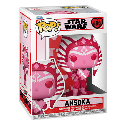 Star Wars Valentines Pop! Star Wars vinylfigur Ahsoka 9 cm