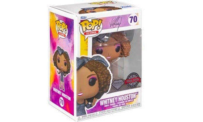 Whitney Houston Pop! Icons Figura de vinilo Whitney Houston (HWIK) (DGLT) Exclusivo 9 cm