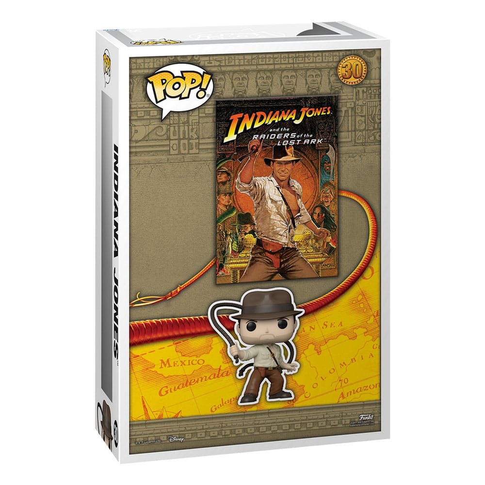 Indiana Jones Pop! Affiche de film et figure Rotla 9 cm