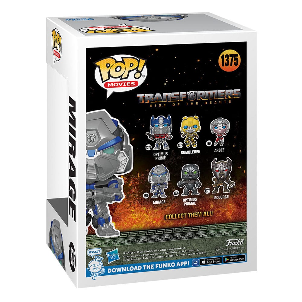 Transformers: Rise of the Beasts Pop! Películas Figura de vinilo Mirage 9 cm