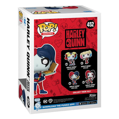 DC Comics: Harley Quinn Takeover Pop! Heroes vinylfigur Harley med pizza 9 cm