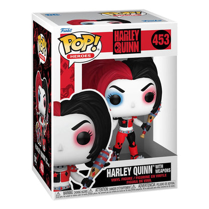 DC Comics: Harley Quinn Takeover Pop! Helter vinylfigur harley med våpen 9 cm