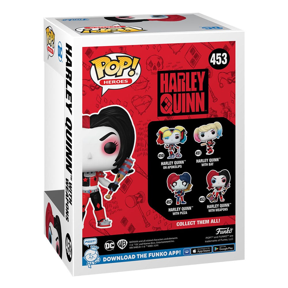 DC Comics: Harley Quinn Takeover Pop! Helter vinylfigur harley med våpen 9 cm