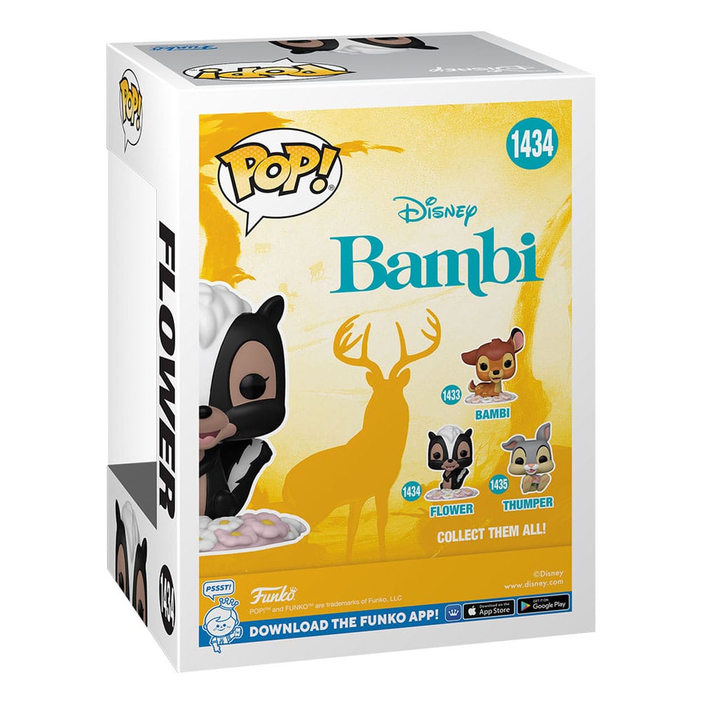 Bambi 80 -årsjubileumspop! Disney Vinyl Figure Flower 9 cm