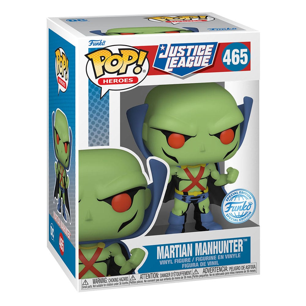 DC Comics Pop! Heroes Vinyl Figura JL Comic - Martian Manhunter 9 cm