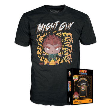 Naruto Boxed T-shirt 8 Gates Guy