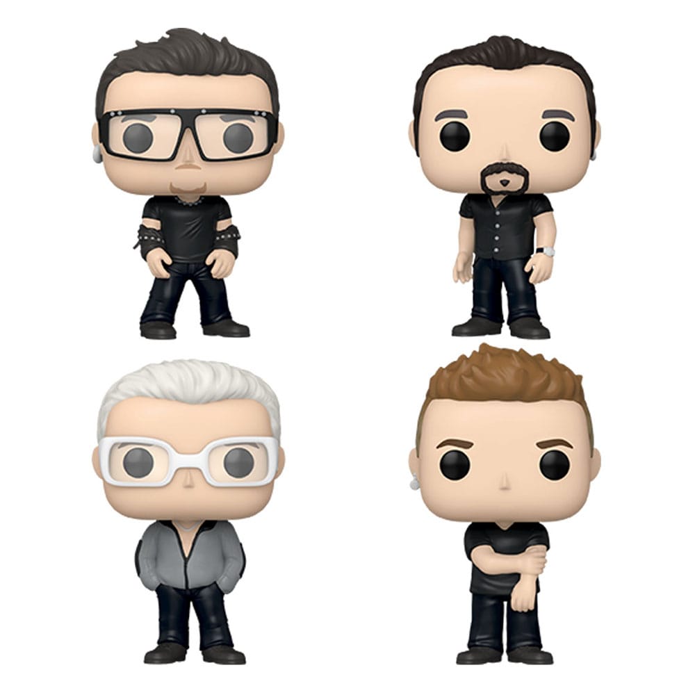 U2 Pop! Alben Dlx Vinyl Abbildung 4-Pack Pop 9 cm