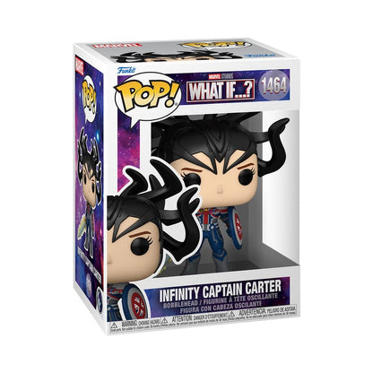 Y si...? ¡ESTALLIDO! Animación Figura de vinilo Infinity Captain Carter 9 cm