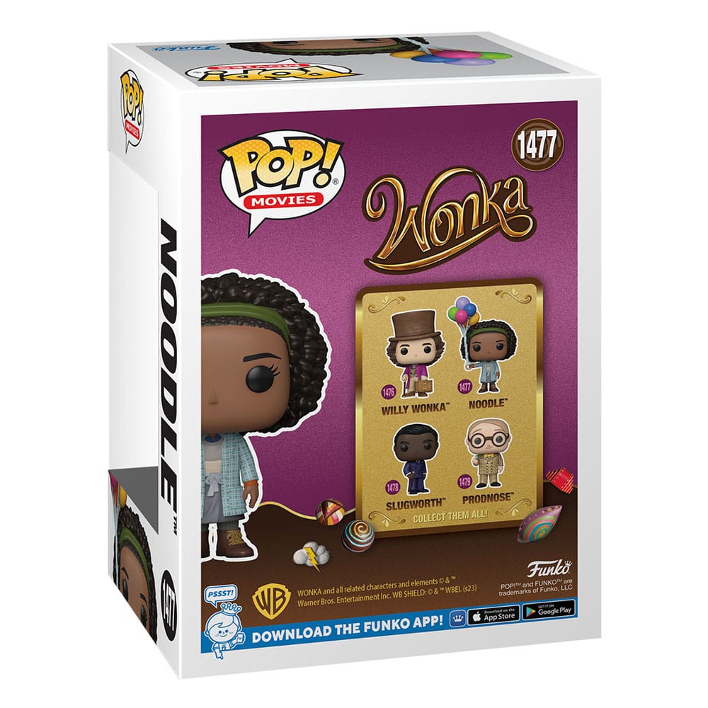 ¡Willy Wonka y el chocolate Factory Pop! Películas Figura de vinilo fideos 9 cm