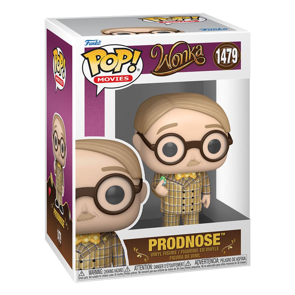 ¡Willy Wonka y el chocolate Factory Pop! Películas Figura de vinilo Prodnose 9 cm