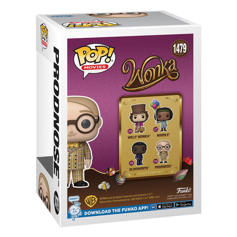 ¡Willy Wonka y el chocolate Factory Pop! Películas Figura de vinilo Prodnose 9 cm