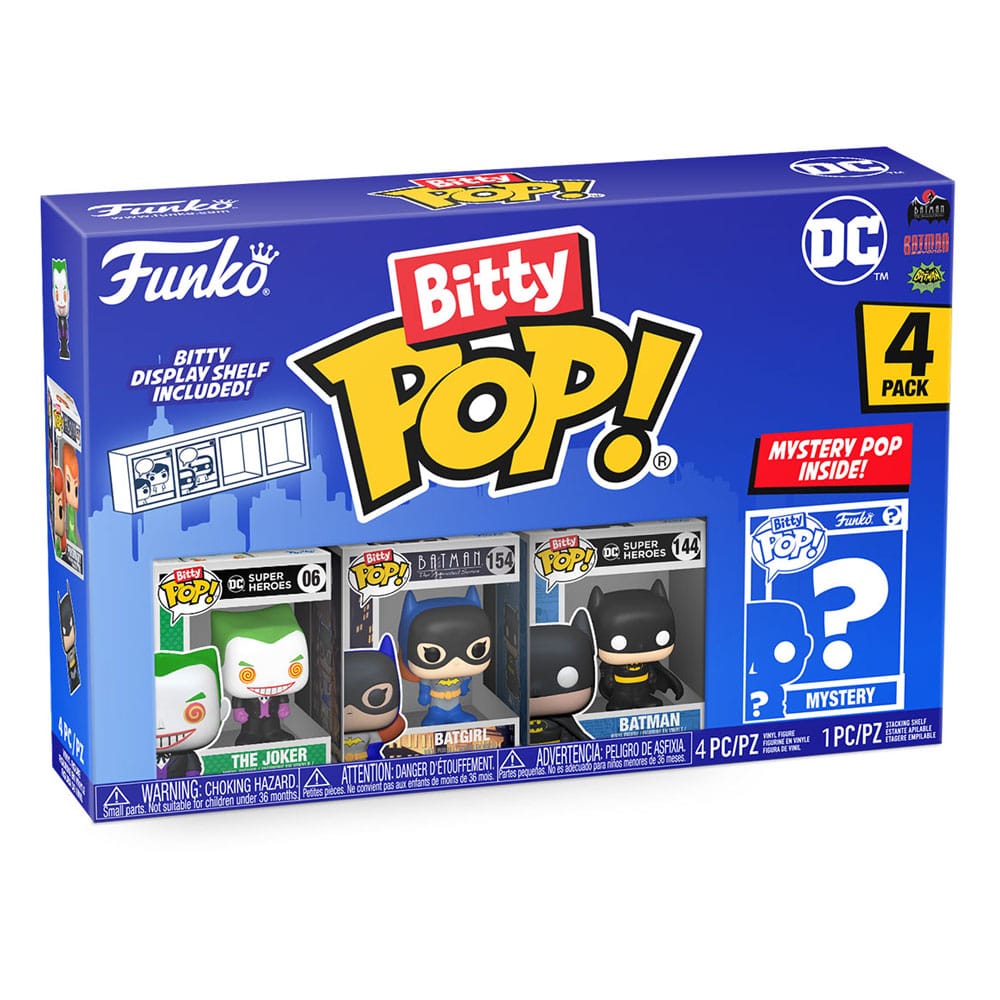 DC Bitty Pop! Vinile Figura 4 pacchetto il joker 2,5 cm