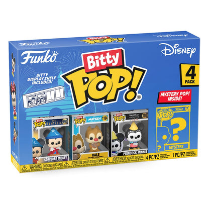 Disney Bitty Pop! Vinile Figura Stregone a 4 pacchetti Mickey 2,5 cm