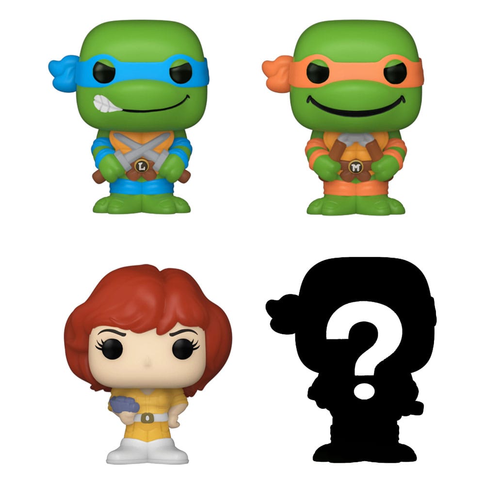 Teenage Mutant Ninja Turtles Bitty Pop! Vinil Şekil 4 Pack Leonardo 2,5 cm