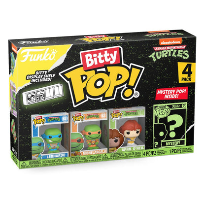 Teenage Mutant Ninja Turtles Bitty Pop! Vinil Şekil 4 Pack Leonardo 2,5 cm