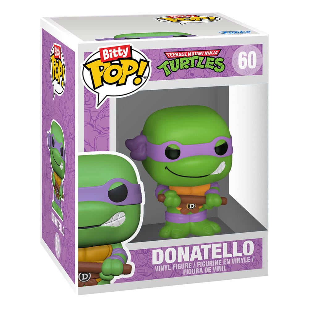 Teenage Mutant Ninja Turtles Bitty Pop! Vinil Şekil 4 Pack Donatello 2,5 cm