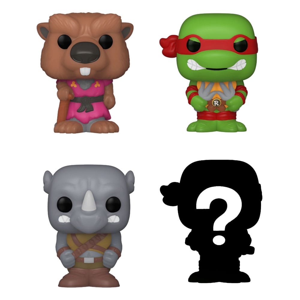 Teenage Mutant Ninja Turtles Bitty Pop! Vinil Şekil 4 paket kıymık 2,5 cm