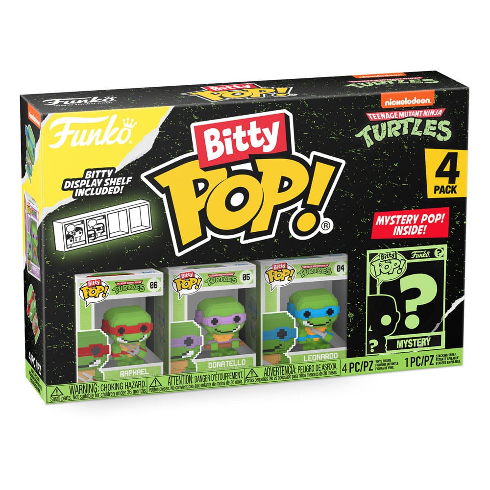 Teenage Mutant Ninja Turtles Bitty Pop! Vinyl Figur 4-pack 8-bit 2,5 cm