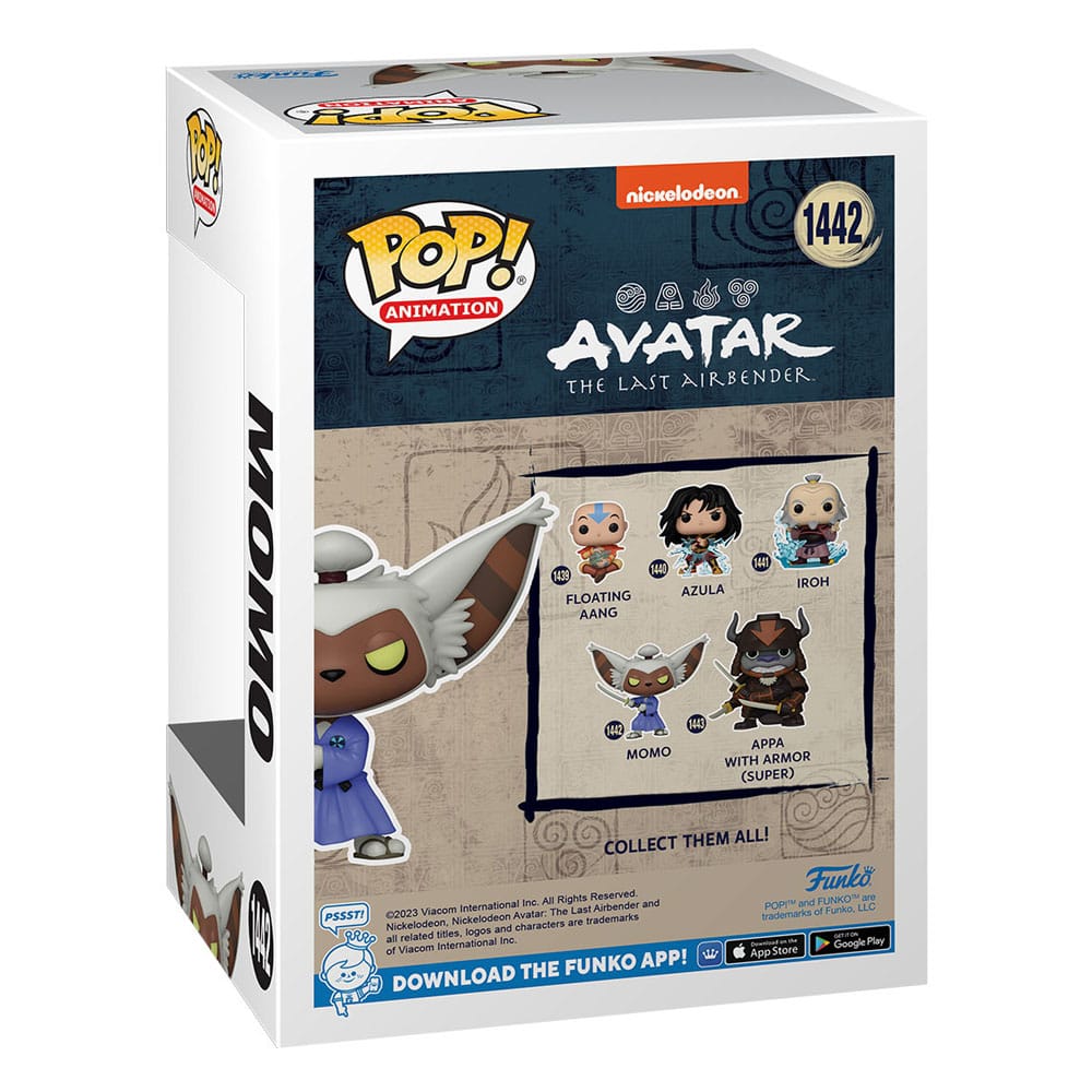 Avatar Son Airbender Pop! Animasyon vinil figür momo 9 cm