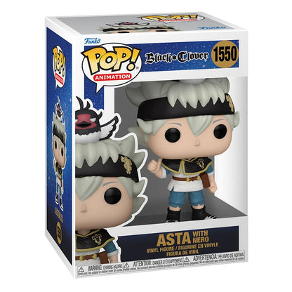 Black Clover Pop! Animasjon Vinyl Figur ASTA m/Nero 9 cm