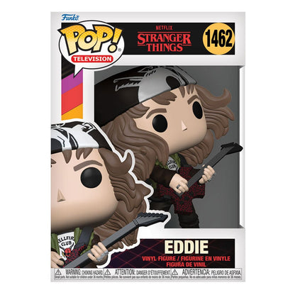 ¡Las cosas más extrañas estan! TV Cazador de figuras de vinilo Eddie con guitarra 9 cm