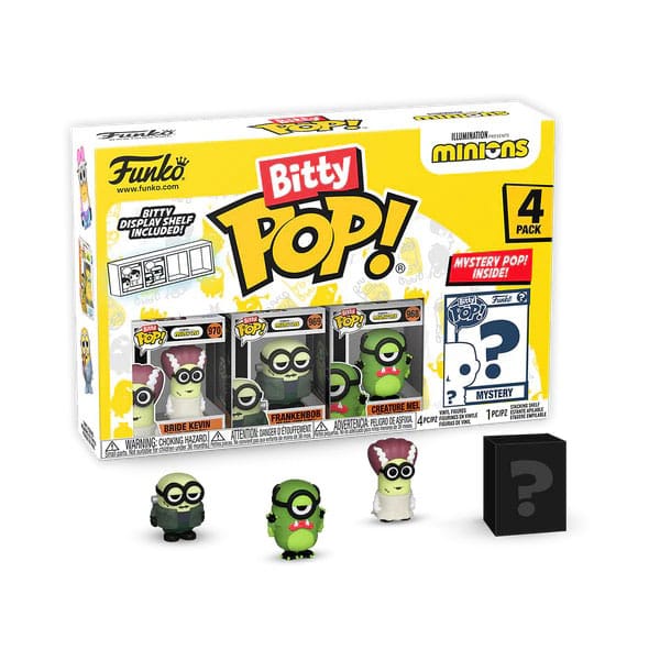 Minions Bitty Pop! Vinile Figura 4 pacchetti Frankenbob 2,5 cm