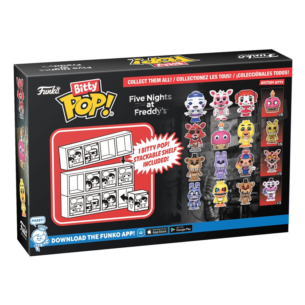 Fem nætter på Freddy's Bitty Pop! Vinyl Figur 4-Pack Ballora 2,5 cm