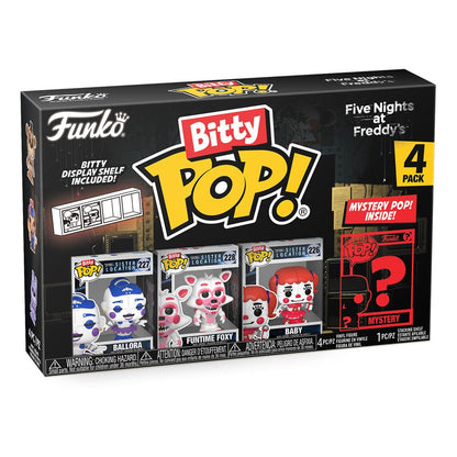 Fem nætter på Freddy's Bitty Pop! Vinyl Figur 4-Pack Ballora 2,5 cm