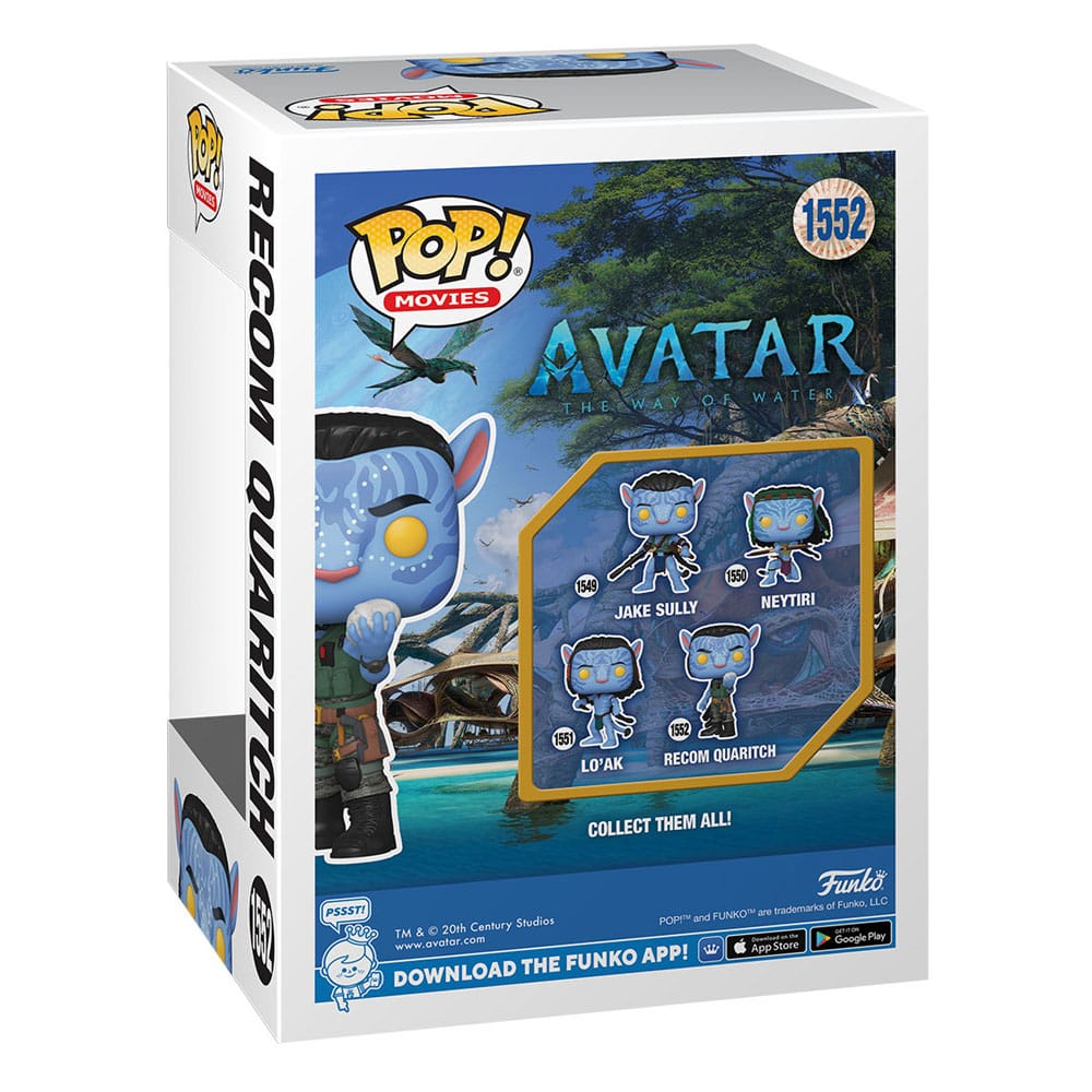 Avatar: Su Yolu Pop! Filmler Vinil Figürü Recom Quaritch 9 cm