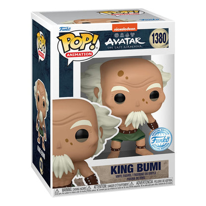 Avatar den sista airbender -popen! Animation Vinyl Figure King Bumi 9 cm