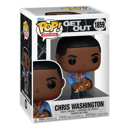 Jordan Peele Pop! Filmer Vinyl Figur Get Out - Chris Washington m/hjort 9 cm