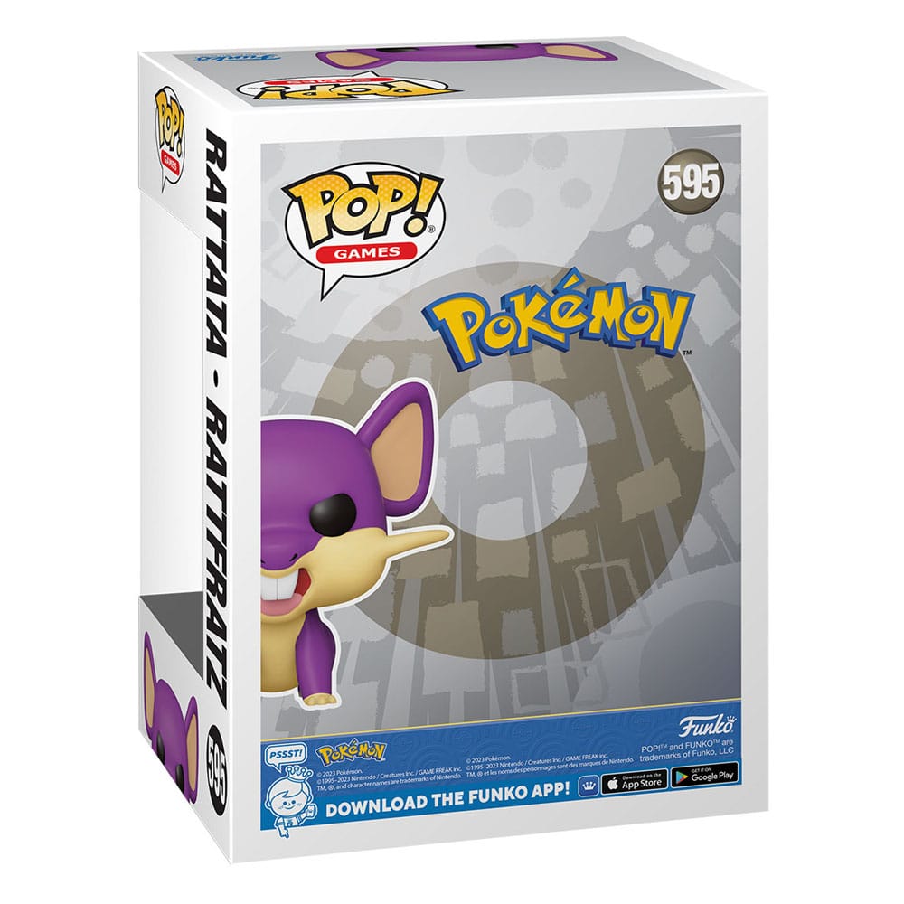 Pokemon Pop! Juegos Figura de vinilo Rattata 9 cm