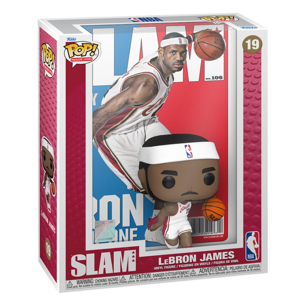 NBA Cover POP! Basketball Vinyl Figure LeBron James (SLAM Magazin) 9 cm